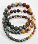 Silberauge Serpentin | 6mm / 8mm / 10mm (18cm)