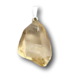 Gold-Orthoklas Anhänger mit Silberöse - Wahrnehmungsfilter