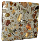 Pallasit Steineisenmeteorit ca. 3×3 cm gross