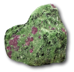 Zoisit mit Rubin Rohstein -  Der Regenerationsstein