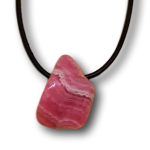 Rhodochrosit Anhänger mit Loch - Der „Dopingstein“