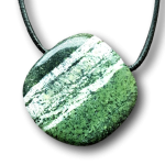 Silberauge (Serpentin) Anhänger - Schutz und Frieden