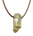 Apatit gelb Anhänger gebohrt -  Antreiber, macht Appetit aufs Leben