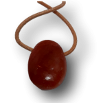 Aragonit rot Anhänger gebohrt - Hyperaktivität, ADS, ADHS, Knorpel und Bandscheiben