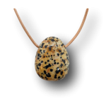 Dalmatiner Stein (Aplit) Anhänger gebohrt -  Ideen umsetzen