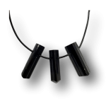 Turmalin Schörl Anhänger gebohrt mit Naturspitze -  Dein persönlicher Beschützer