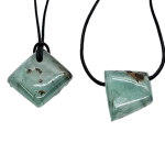 Smithsonit Scheibe Handgeschliffen Anhänger gebohrt * Helfer bei Missbrauch und negativen Kindheitserlebnissen*